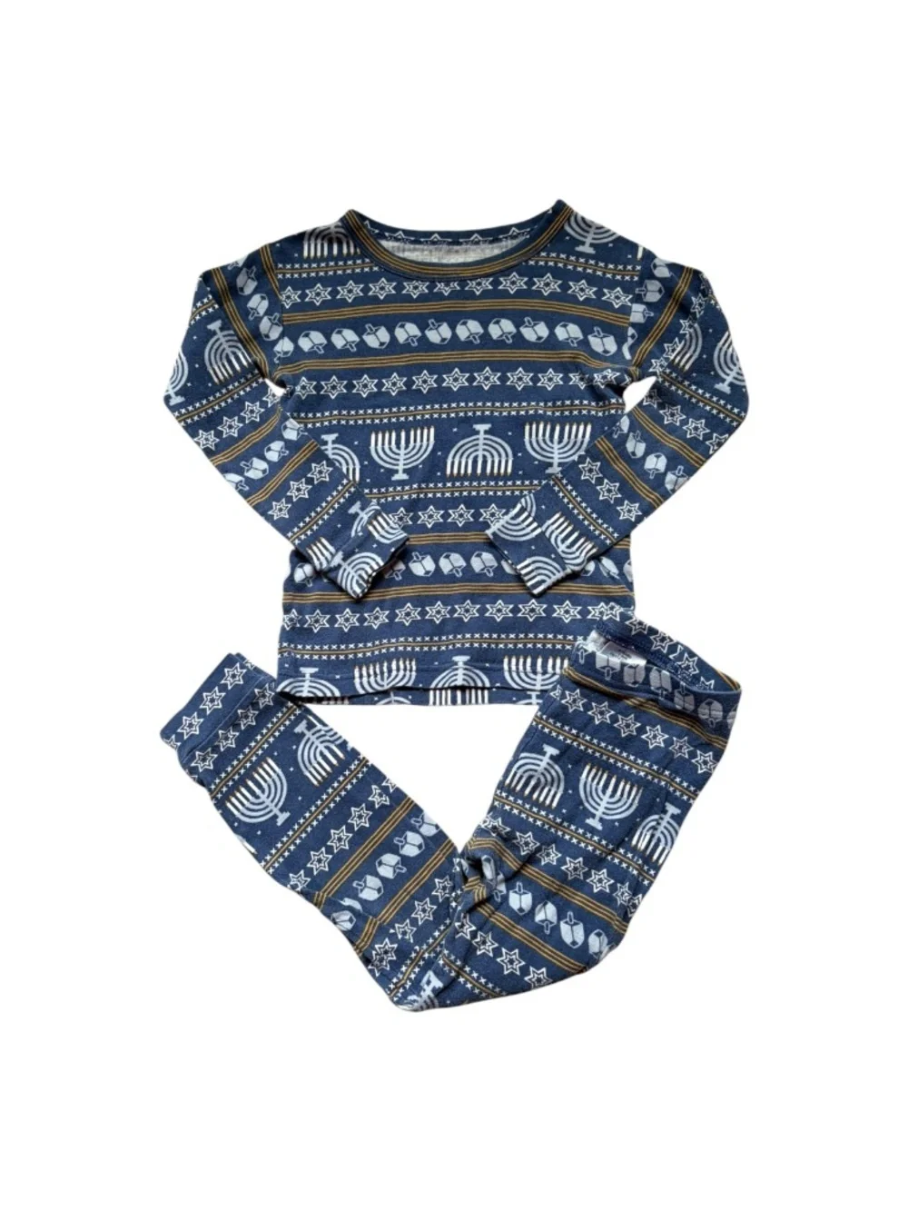 Gap Kids 5T Hanukkah Menorah Dreidel Organic Cotton Pajama Set